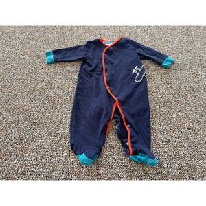 Offspring Boys Blue Airplane Sleeper 6M